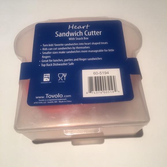 NWT Sandwich container & heart cutter - Picture 9 of 14